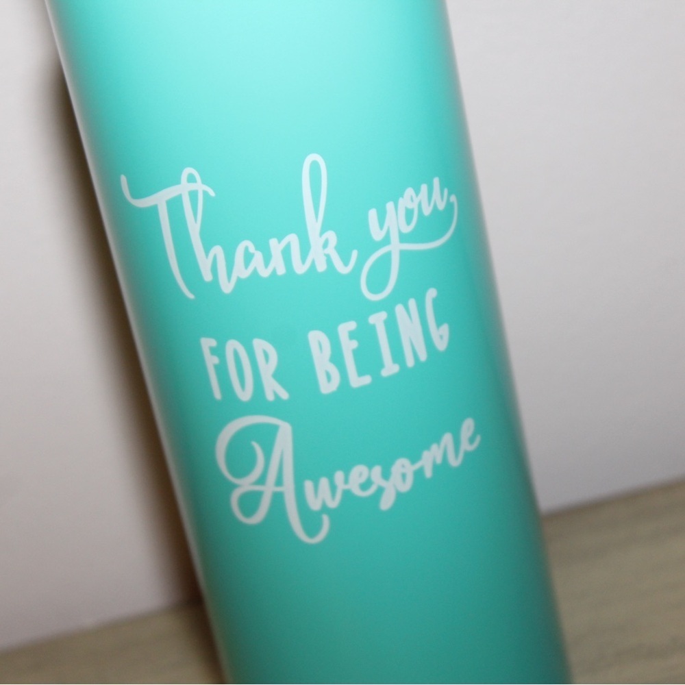 Thank you for being awesome Water Bottle Tumbler Brand New Gift Back to School - Picture 2 of 4
